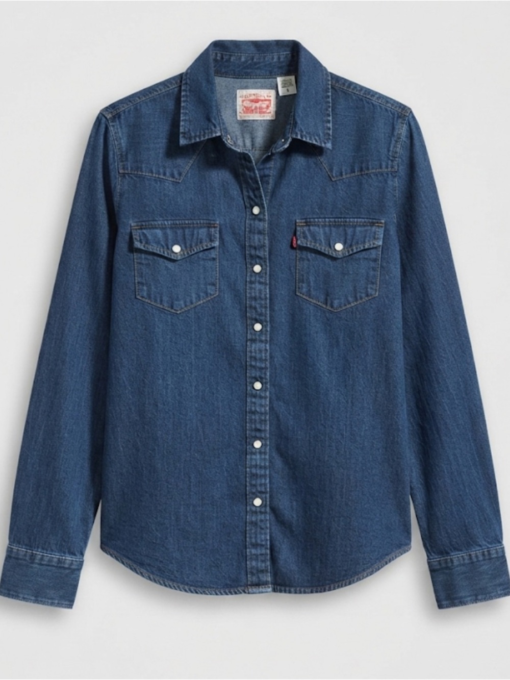 Levi’s Western Denim Shirt Button Front Long Sleeve Blue